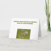 Bullfrog neef verjaardag Kaart (Achterkant)