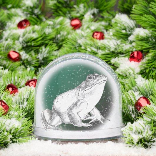 Bullfrog Snow Globe Cool Custom Frog Snow Globe (Noël)