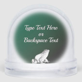 Bullfrog Snow Globe Cool Custom Frog Snow Globe (Arrière)