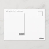 Bullfrog Swimming Briefkaart (Achterkant)