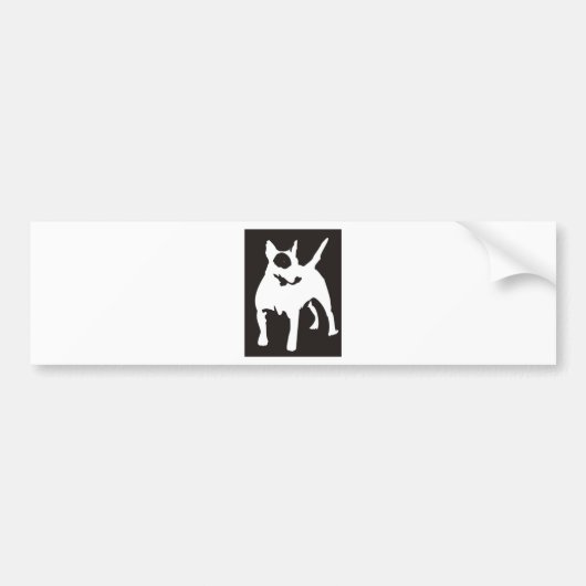 Bulli Terrier Bumpersticker (Voorkant)