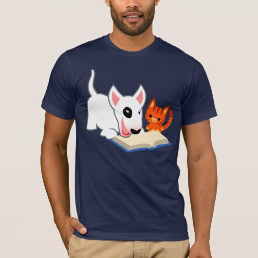 Bullie de dessin animé et Kitty avec T-shirt de li (Devant)
