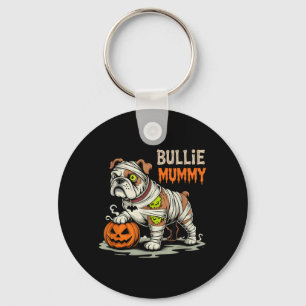 Bullie Mummy Halloween Bulldog Sleutelhanger