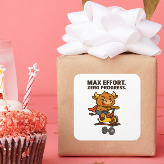 Bullio Gym Humor Sticker – Workout Gag Gift (Feest)