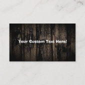 Bullkaart /  visitekaartje (Achterkant)