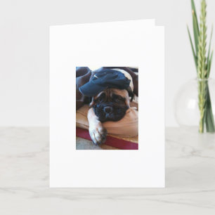 Bullmastiff ben ik Droevige kaart of Uitnodiging