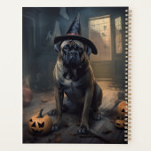 Bullmastiff Citrouilles Halloween effrayant (Dos)