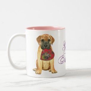 Bullmastiff Coeurs Maman Mug de café à deux tons