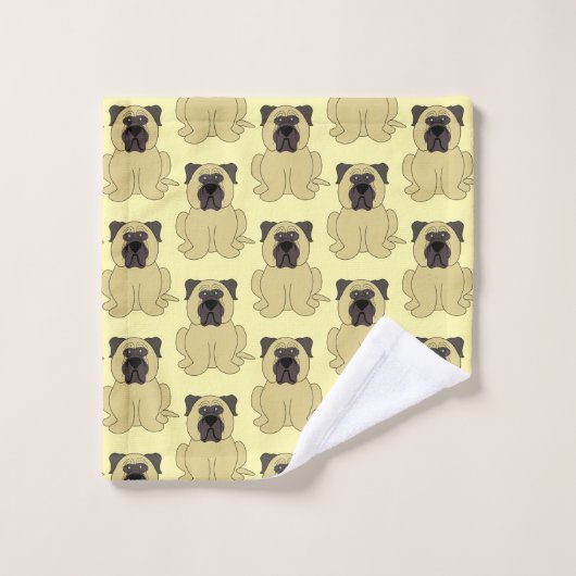 Bullmastiff Conception de chien (Gant de toilette)