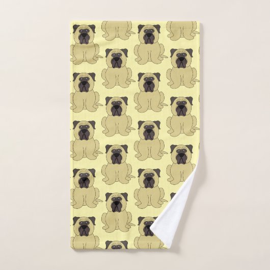 Bullmastiff Dog Design Bad Handdoek (Handdoek)