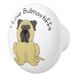 Bullmastiff Dog Design Keramische Knop