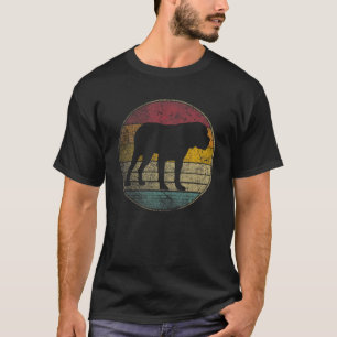 Bullmastiff Dog Gift Retro Style 70S 80S 9 T-shirt