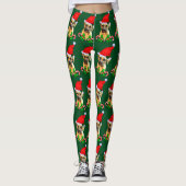 Bullmastiff Dog Kerstmis Leggings (Voorkant)