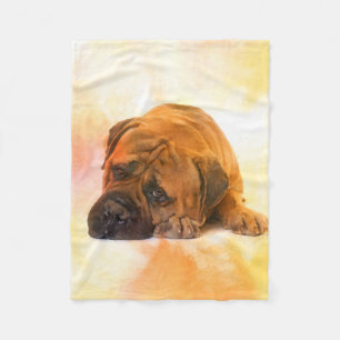 Bullmastiff Fleece Deken