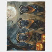 Bullmastiff Halloween Spooky Fleece Deken (Voorkant)