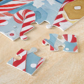 Bullmastiff Holiday Baking: Feestelijke Kerst Legpuzzel (Zijkant)