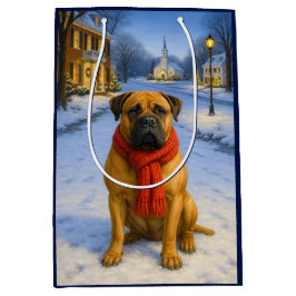 Bullmastiff Holiday Card Medium Cadeauzakje