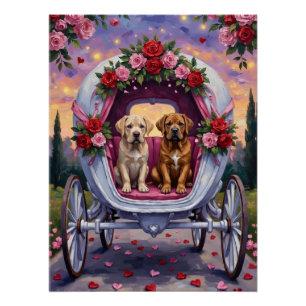 Bullmastiff hond Valentijnsdag Perfect Poster