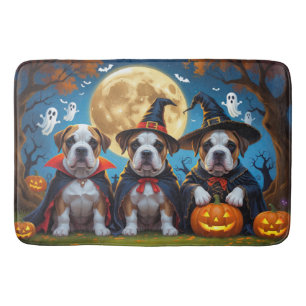 Bullmastiff Honden Pompoen Halloween Grappig Badmat