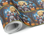 Bullmastiff Honden Pompoen Halloween Grappig Cadeaupapier (Rol Hoek)