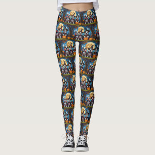 Bullmastiff Honden Pompoen Halloween Grappig Leggings