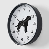 Bullmastiff Hondenras Silhouette Clock (Hoek)