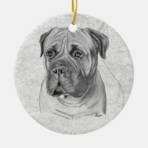 Bullmastiff Keramisch Ornament