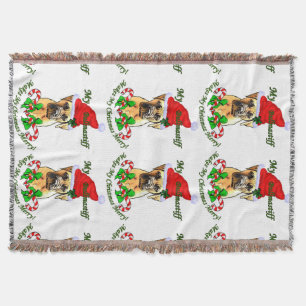 Bullmastiff kerstfeest deken