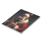 Bullmastiff met Kerstman Feestelijke Kerstmis Notitieblok (Gedraaid)
