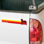 Bullmastiff met Stripes Bumpersticker (Op Truck)