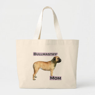 Bullmastiff Moeder 4 Grote Tote Bag