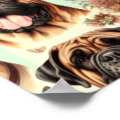  Bullmastiff Naadloos Poster (Hoek)