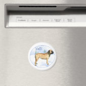 Bullmastiff Noel Magnet Magneet (Insitu (Vaatwasser))
