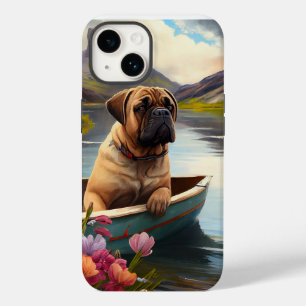 Bullmastiff op een peddel: Een landschappelijk avo Case-Mate iPhone 14 Hoesje