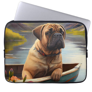 Bullmastiff op een peddel: Een Schilderachtig avon Laptop Sleeve