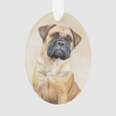 Bullmastiff Painting - Cute Original Dog Art (dos)