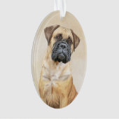 Bullmastiff Painting - Cute Original Dog Art (devant)