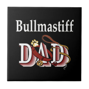 Bullmastiff papa tegeltje