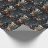 Bullmastiff pompoenen Halloween eng Cadeaupapier (Hoek)