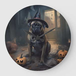Bullmastiff Pompoenen Halloween Griezelen Grote Klok