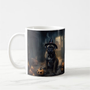 Bullmastiff Pompoenen Halloween Griezelen Koffiemok