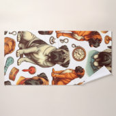 Bullmastiff rétro (Serviette de bain)