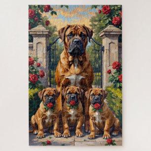 Bullmastiff Rozentuin Kunst Legpuzzel