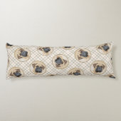 Bullmastiff Schilderij Fawn Red Sable Schattigee D Lichaamskussen (Achterkant)