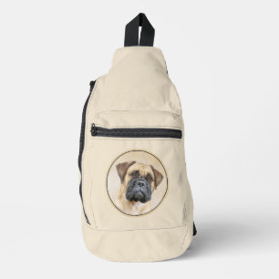 Bullmastiff Schilderij Fawn Red Sable Schattigee D Sling Bag