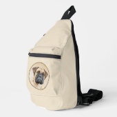 Bullmastiff Schilderij Fawn Red Sable Schattigee D Sling Bag (Rechterhoek)
