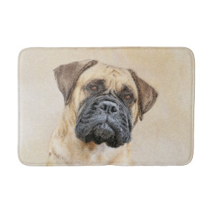 Bullmastiff-schildering - Kute Original Dog Art Badmat