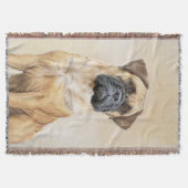 Bullmastiff-schildering - Kute Original Dog Art Deken (Voorkant)