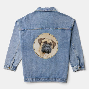 Bullmastiff-schildering - Kute Original Dog Art Denim Jacket