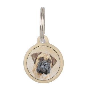 Bullmastiff-schildering - Kute Original Dog Art Huisdierpenning